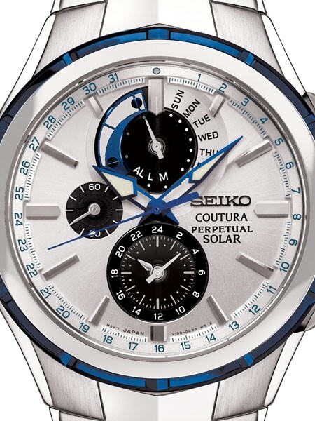 Pre-owned Seiko Men's Coutura Perpetual Solar Watch Ssc787 (warranty &fedex 2 Day)
