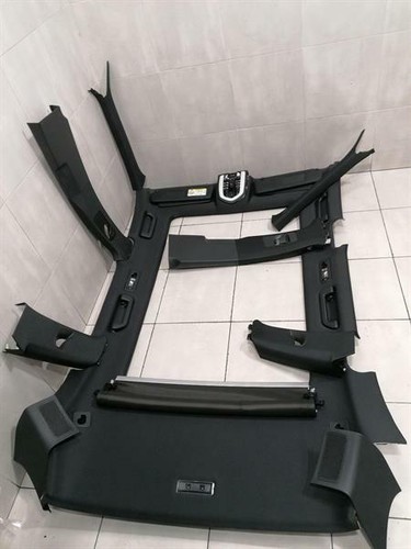 PORSCHE CAYENNE 958 92A PANORAMA Roof Lining CAYENNE himmel SATZ SCHWARZ BLACK