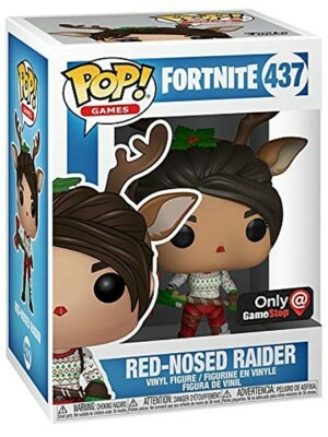Funko POP #437 Games Fortnite Red Nosed Raider Exclusive Figure