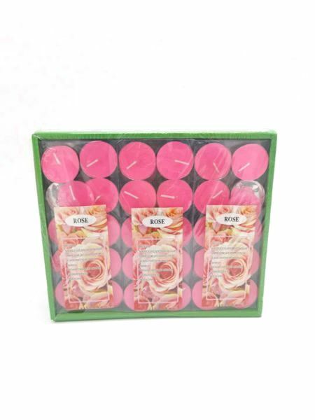 Set 120 Pezzi Candele Rosa Profumate Aroma Rosa Tealight Lumini bal