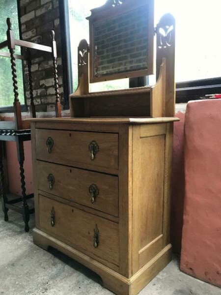 Solid Wooden Dresser With Mirror In Norwich Norfolk Gumtree