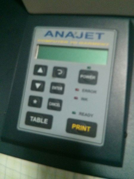 ANAJET FP-125 DTG T-SHIRT PRINTER. Needs New Ink & Print Head. Parts or Repair.