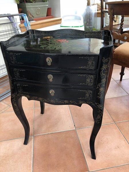Chinese Black Lacquered Chest Of Drawers In Cupar Fife Gumtree