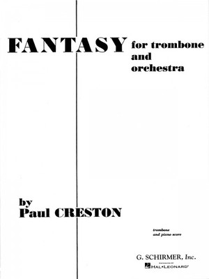 Fantasy Op 42 Trombone and Piano Reduction Score and Parts Creston 050285630