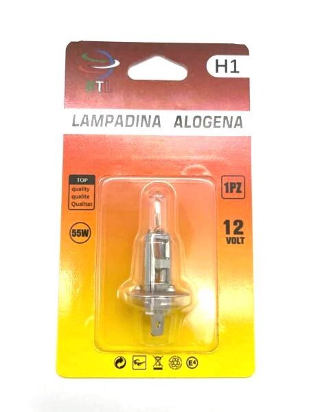 Lampadina Lampada Alogena Auto Moto H1 12V 55W awe