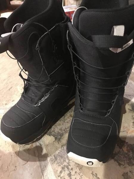 Burton Men's Snowboard Boots, Moto Imprint, US Size 9, Black