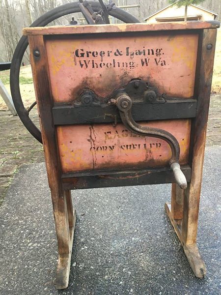 ANTIQUE CORN SHELLER WHEELING, WV