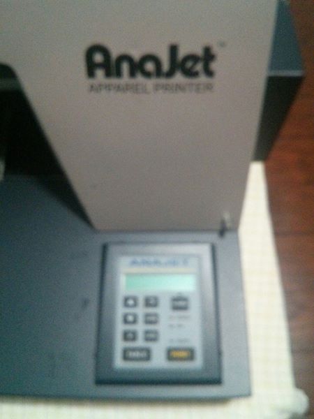 ANAJET FP-125 DTG T-SHIRT PRINTER. Needs New Ink & Print Head. Parts or Repair.