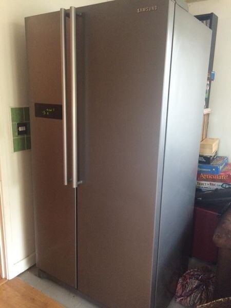 Samsung Large Double Door Fridge Freezer American Style Dark Grey In Hampshire Gumtree
