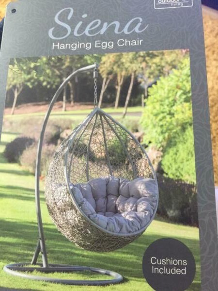 Sienna hanging egg chair | in Kirkliston, Edinburgh | Gumtree