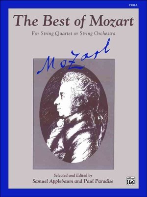 Best of Mozart Viola, Paperback by Applebaum, Samuel (EDT); Paradise, Paul (E...