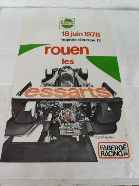 Affiche Rouen Les Essarts 1978 TrophÃ©E D'Europe F2