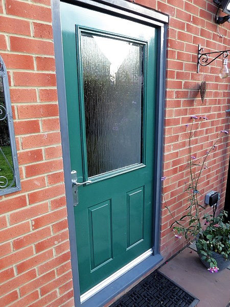 Composite Back Door Solid Wood With Steel Facings 8 Years Old
