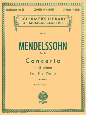 Concerto in G Minor for the Piano Op. 25 : 2 Pianos, 4 Hands, Paperback by Me...