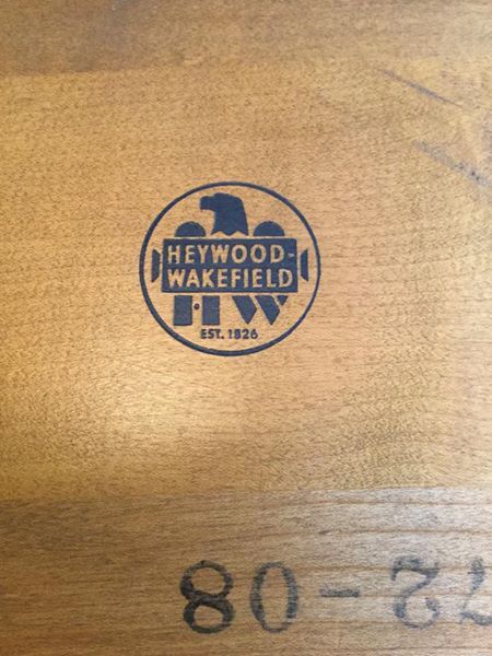HEYWOOD WAKEFIELD Old Colony Maple Dough Box End Table Cinnamon-Local Pickup