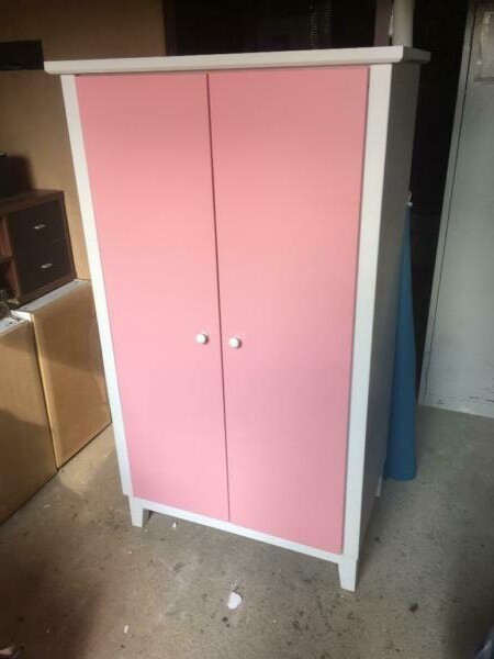 Baby Pink Children S Wardrobe Awaiting Collection In Hadleigh