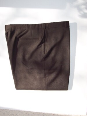 Dress Slacks - Brown - Polyester - Stretch Fabric- Full Cut- Hartmarx Div- BIG