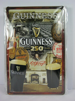 Blechschild Guinness Bier Beer Irland 30 cm metal Schild Bar Küche