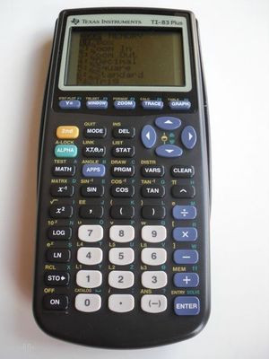 TEXAS INSTRUMENTS TI 83 PLUS GRAPHIC CALCULATOR TI83+