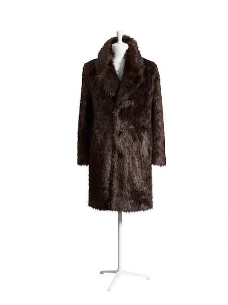 h&m fur coat