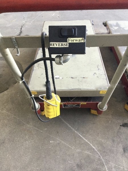 1 Southworth MLL Hydraulic Lift Table moves fwd/rev and up/down 1100lbs
