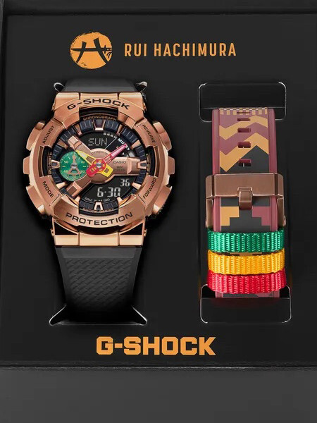 Pre-owned G-shock Casio  X Rui Hachimura Limited Edition Watch W/ Extra Band Gm110rh-1a