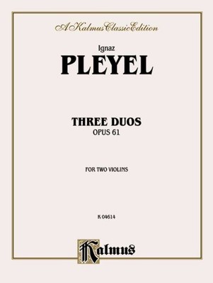 Three Duos, Op. 61, Paperback by Pleyel, Ignaz (COP), Like New Used, Free shi...