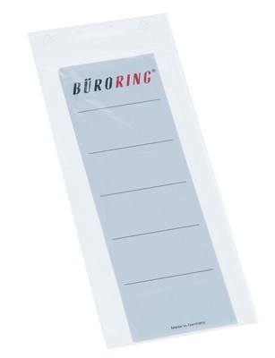 Büroring Einsteck Ordner Rückenschild breit weiß 188x53mm, 10er, 