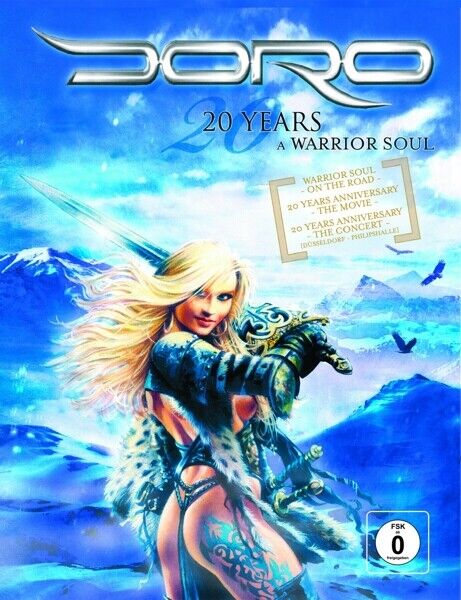 DORO - 20 YEARS-A WARRIOR SOUL (2DVD+CD) 3 DVD NEW