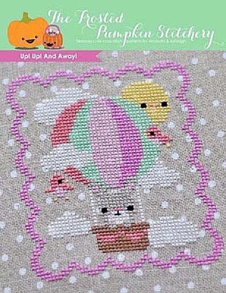 Up Up And Away~Frosted Pumpkin Stitchery