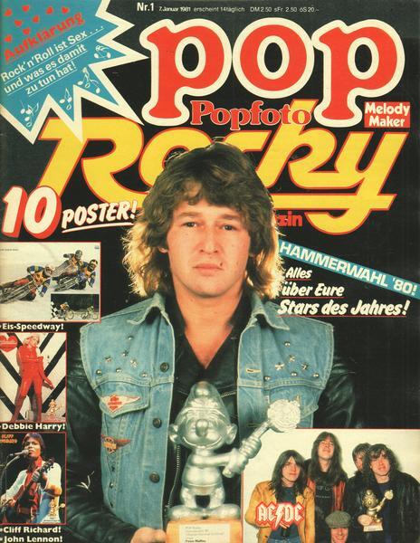 Pop Popfoto Rocky Nr. 01/1981 Hammerwahl `80! Alles über Eure Stars des Jahres!
