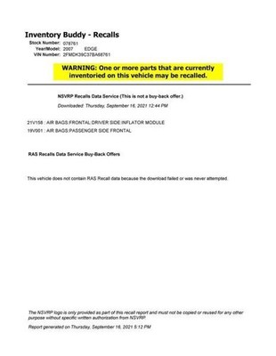 EDGE      2007 Glove Box 250069