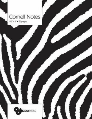 Cornell Notes: B&W Zebra Pattern Cover - Best Note Taking System ... (RePrint)