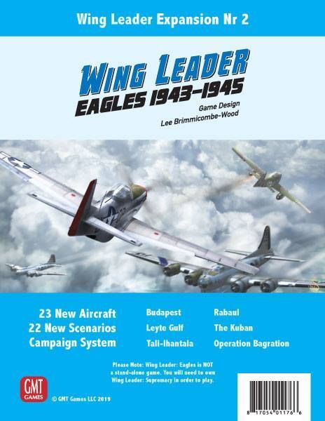 GMT Games: Wing Leader: Дополнение №2 Eagles 1943-45 Новое в быстрой доставке по почте