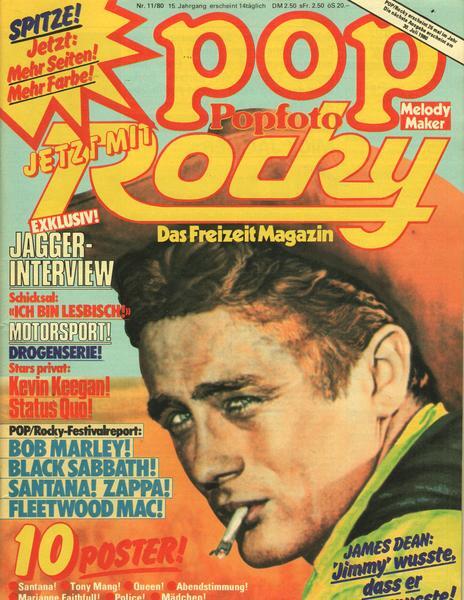 Pop Popfoto Rocky Nr. 11/1980 James Dean: Jimmy wusste, daß er sterben mußte!