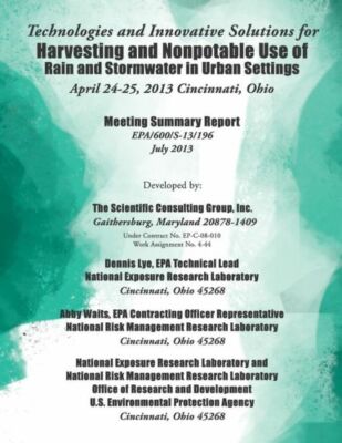 Technologies And Innovative Solutions For Harvesting And Nonpotable Use Of ...