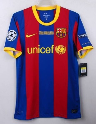 2010-11 Barcelona FC Home S/S No.10 MESSI 2011 UEFA CL Final FCB BNWT sz S