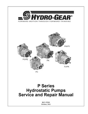 HYDRO GEAR PL-BGRR-DY1X-XXXX/768226/BDP-10L-137P CUSTOM PUMP FOR TRANSAXLE/TRANS