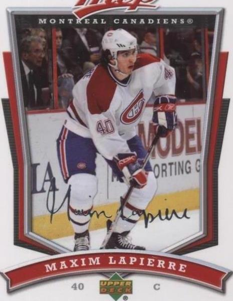 2007-08 Upper Deck MVP - Maxim Lapierre #60