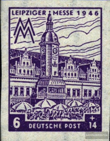 Sowjetische Zone (All.Bes.) 162b Y Postfrisch 1946 Leipziger Messe