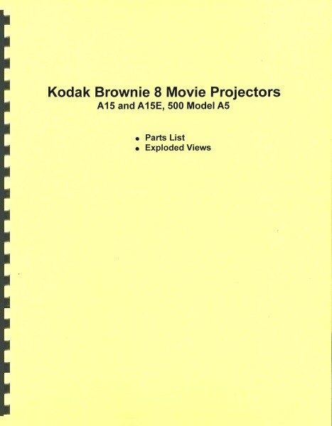 S A15, A15e, 500 Model A5 Parts Manual Reprint