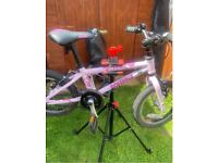 Squish 14 inch Kids Bicycle - Pink like Isla, Frog, etc. Good Condition