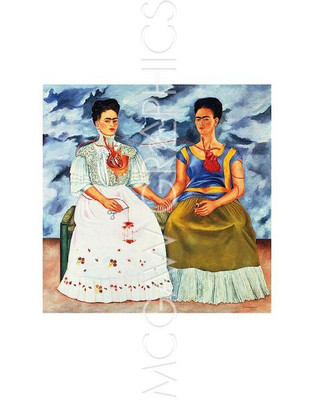 The Two Fridas 1939, Frida Kahlo, Wall Art Print Poster  14'' x 11''          1031