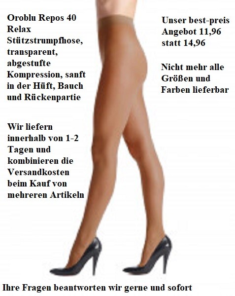 Oroblu Repos 40 Relax Stützstrumpfhose, transparent, abgestufte Kompression