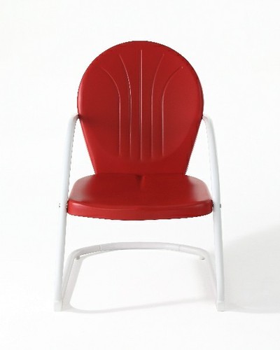 New old Southern style Griffith RED metal porch chair white blue green available