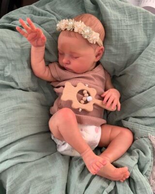 Reborn Baby Dolls 19'' Reborn Silicone Newborn Baby Girl Weighted Preemie Doll