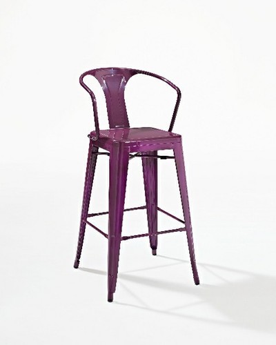 New 2 Amelia purple metal 1950's retro style kitchen Cafe Coffee shop barstools
