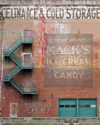 HO SCALE SCRATCH BUILD BUILDING COLD STORAGE FLAT FRONT STICKER EASY FLATS