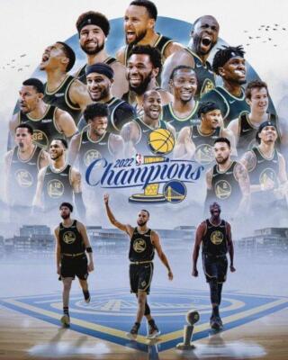 GOLDEN STATE WARRIORS 2022 NBA World Champions 8 x 10 Photo