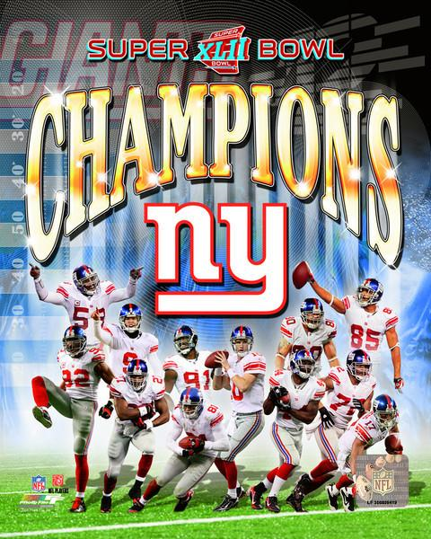 NEW YORK GIANTS 2007 SUPER BOWL XLII (42) CHAMPIONS 8X10 PHOTO | eBay